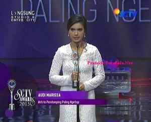 Pemenang Kategori Aktris Pendamping paling Ngetop Audi Marissa