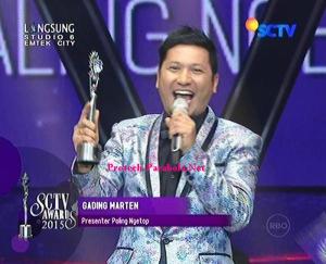 Pemenang Kategori Presenter Paling Ngetop Gading Marten